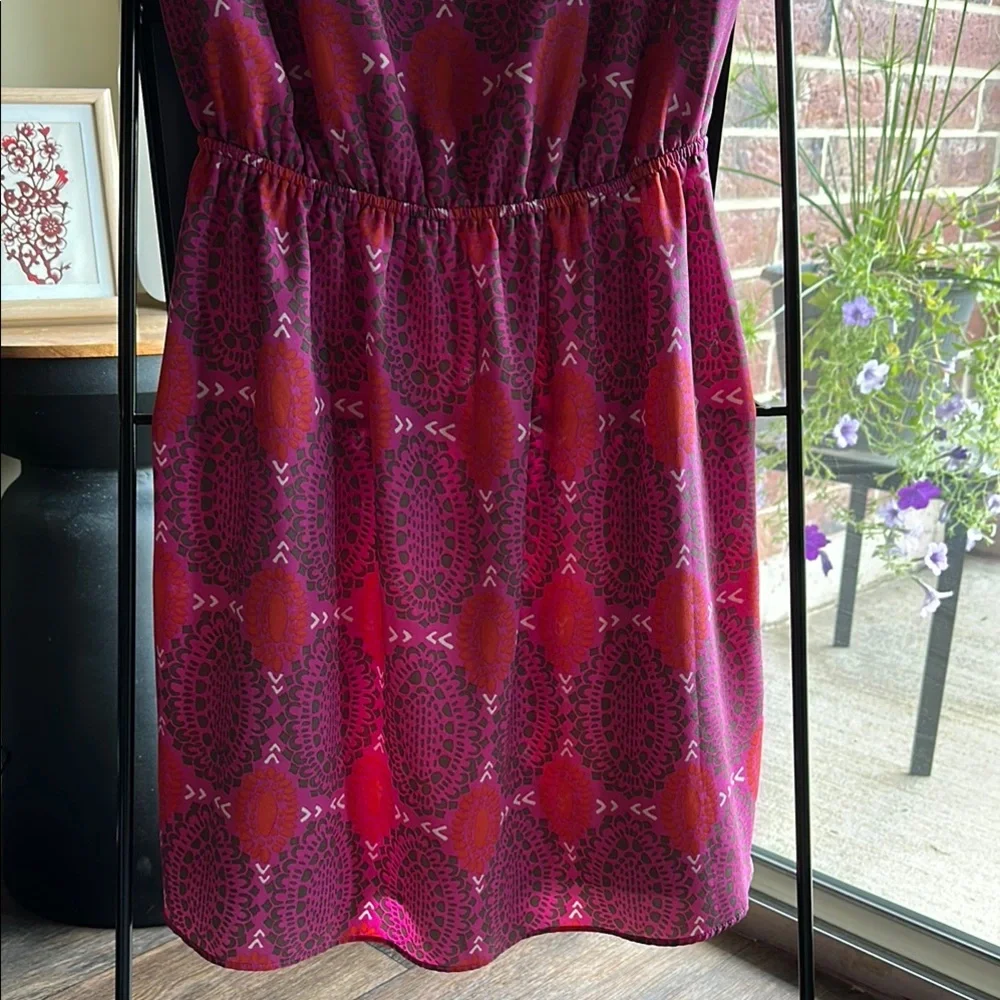 GAP Red Sleeveless Scoop Neck Sundress Casual - Picture 5 of 6